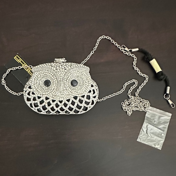 Sasha Jeweled Owl Clutch NWT - Picture 5 of 14